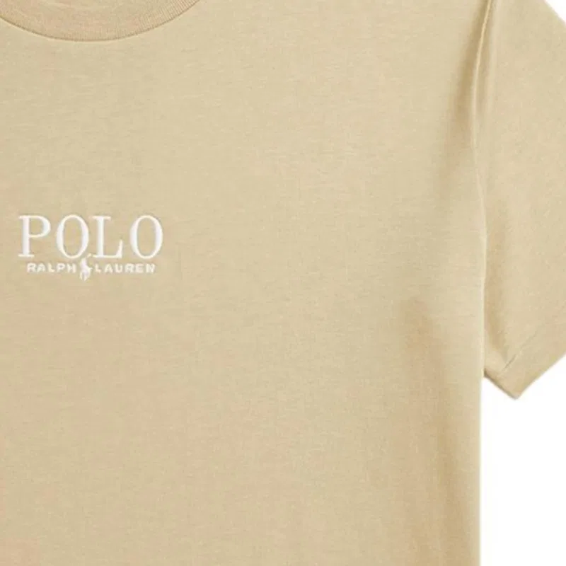 Детская футболка с коротким рукавом Khaki Polo Ralph Lauren — фото 4
