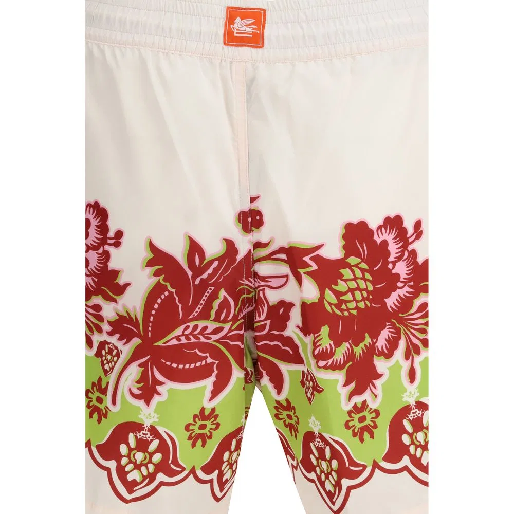 Мужские шорты для плавания с цветочным принтом Etro, Multicolor — фото 3