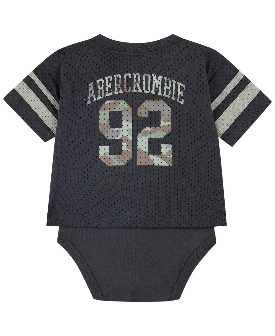 Боди с коротким рукавом и V-образным вырезом, Sport abercrombie kids, Phantom — фото 2