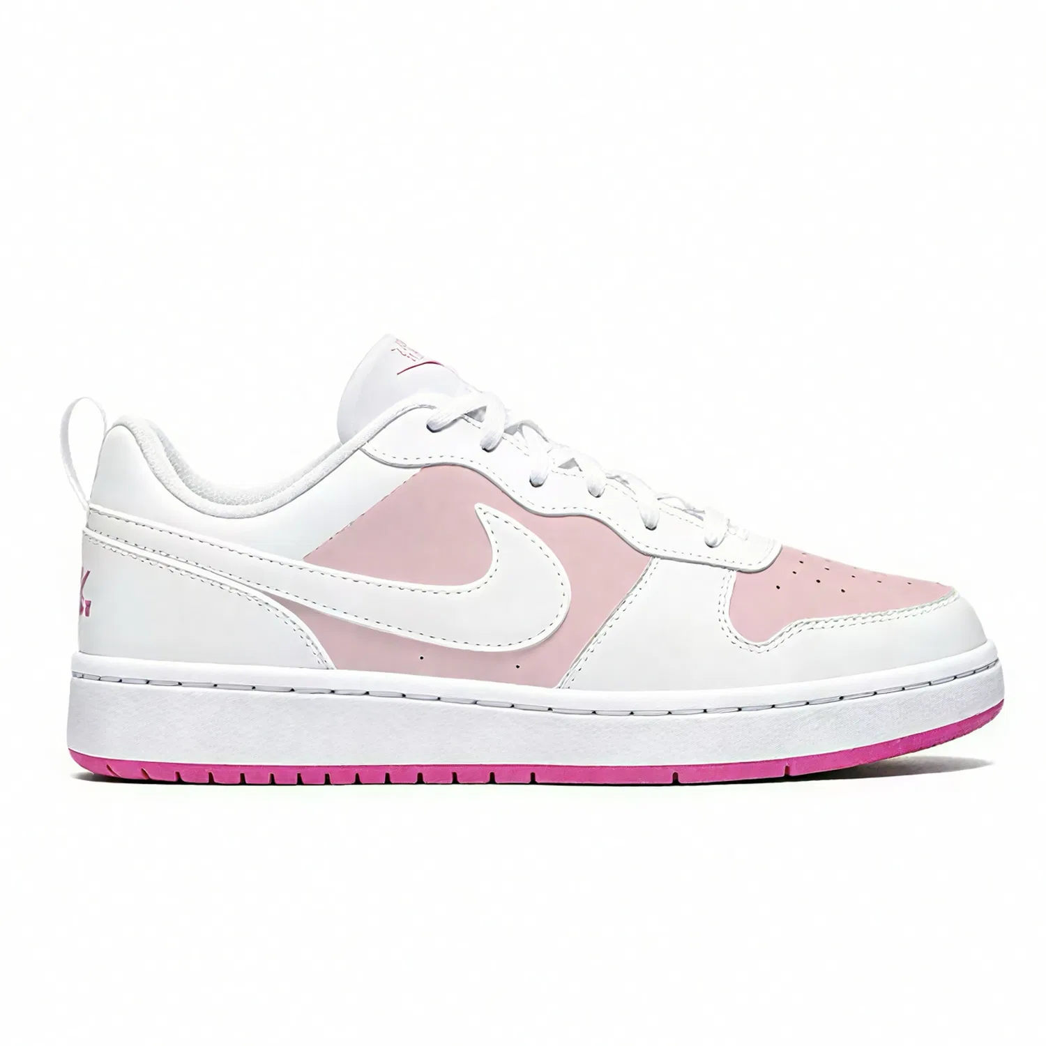 Детские кроссовки для скейтбординга с кожаным верхом Court Borough Nike, Rose Red — фото 3