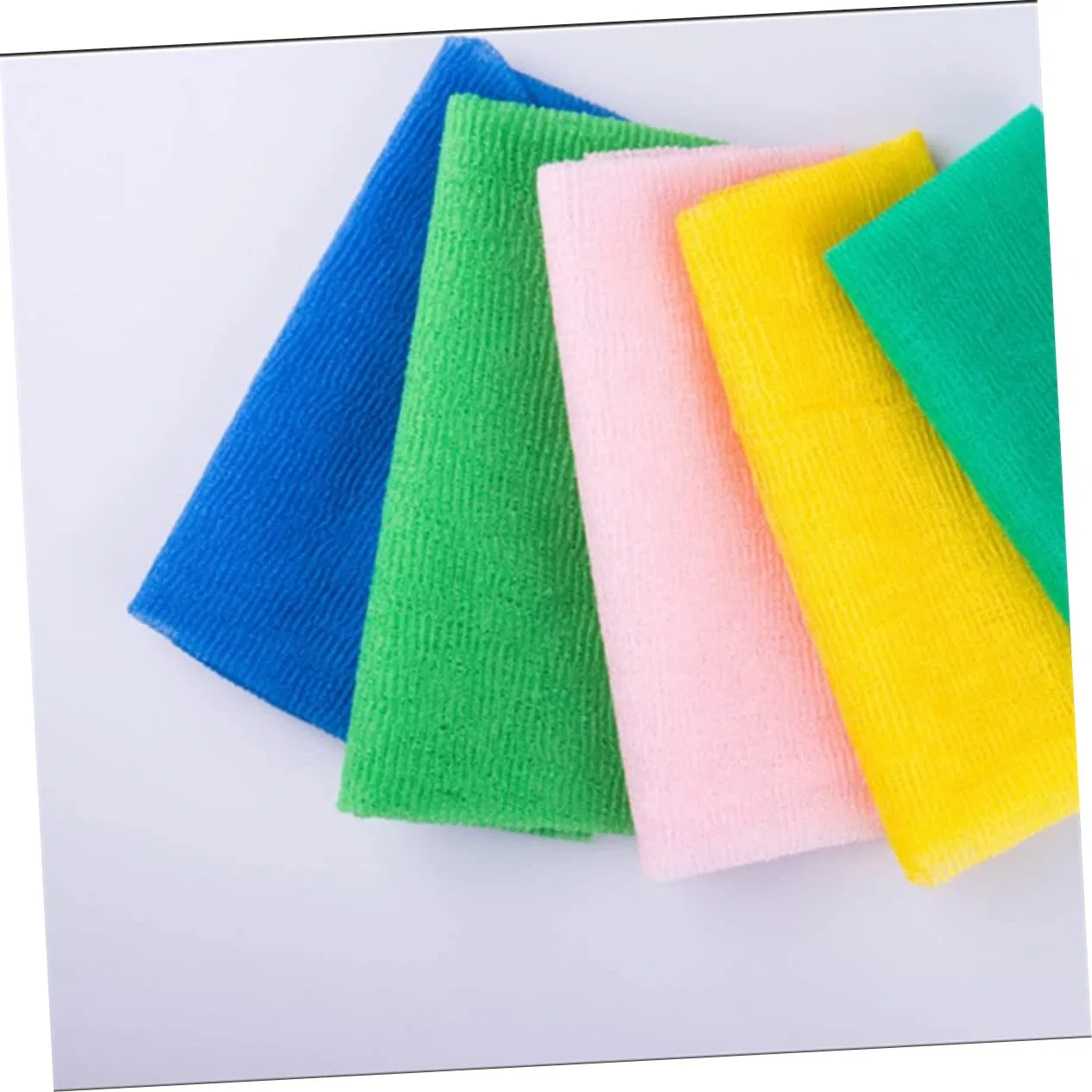 Пилинг-полотенце для душа, Nylon, 5 шт, 90x30x0.2 см, Mischfarben Partykindom — фото 4