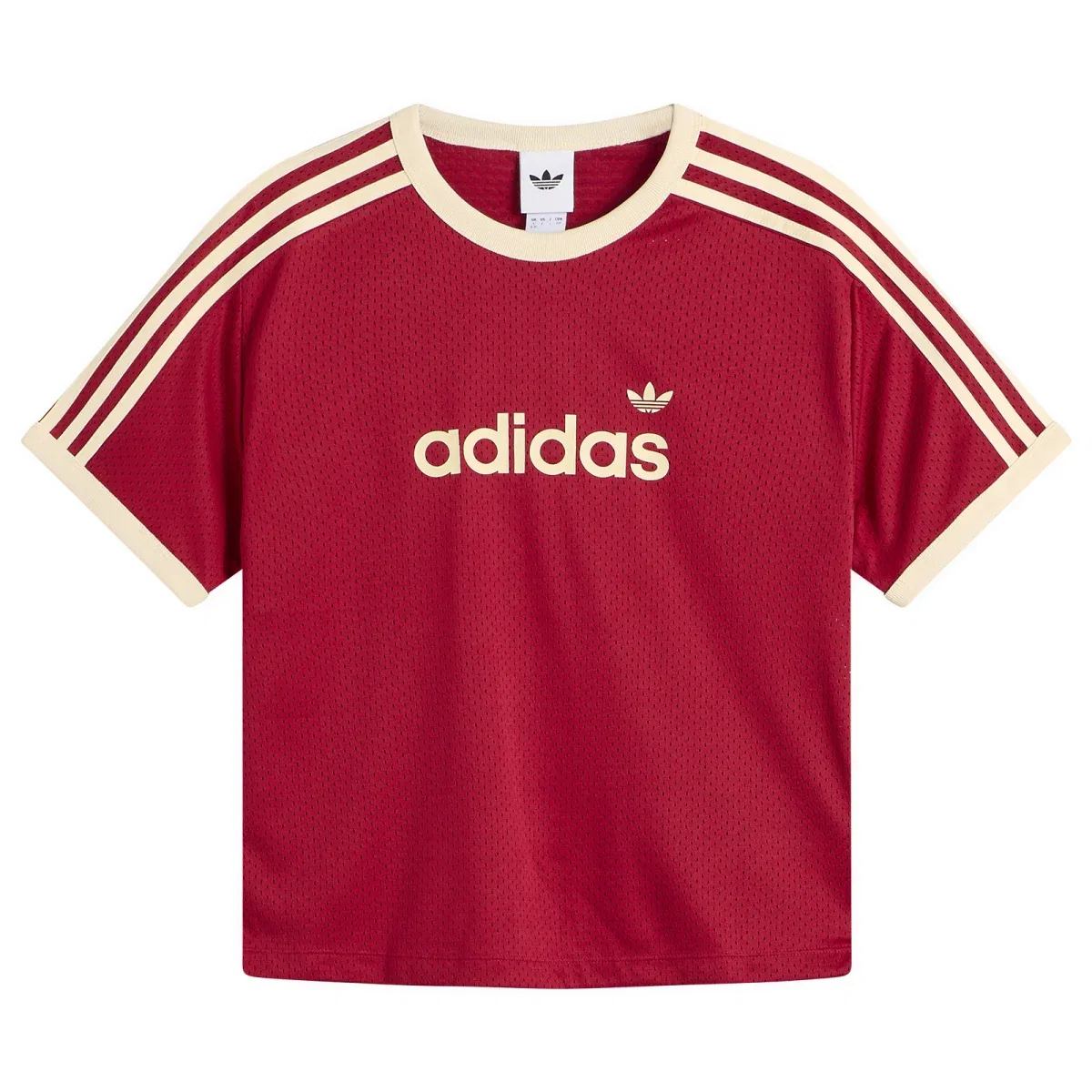 Футболка из сетки с принтом Mesh t-shirt Adidas, Team Victory Red & Warm Vanilla
