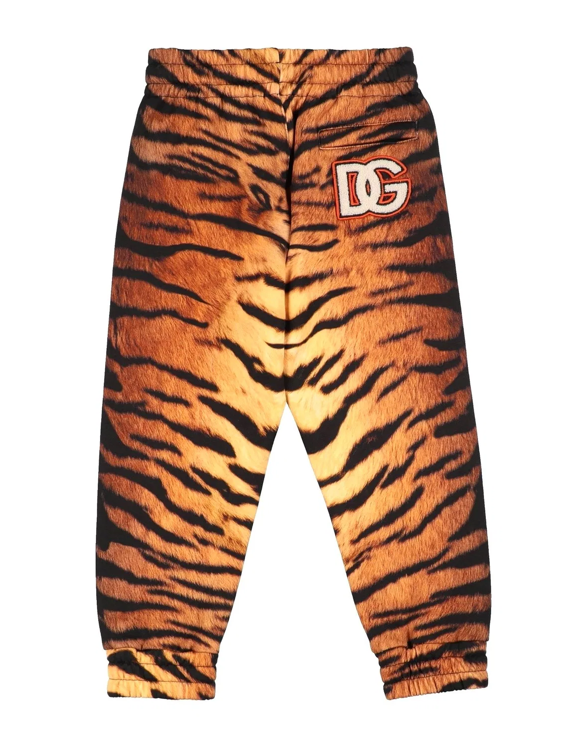 Подростковые штаны с принтом Tiger Print Dolce&Gabbana, коричневый — фото 2