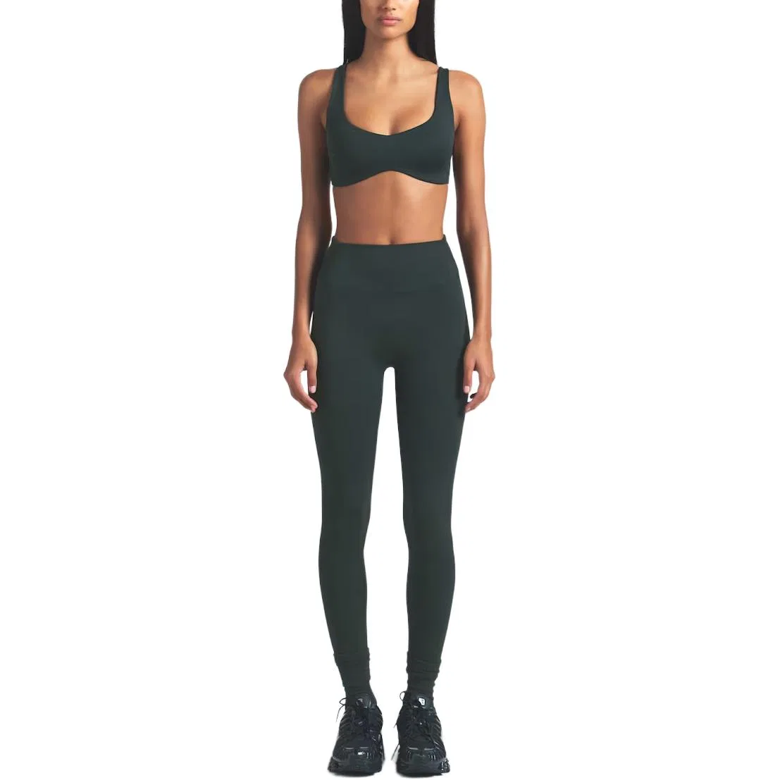 Женское формирующее бра с глубоким вырезом NikeSKIMS, Dark Blue Green — фото 3