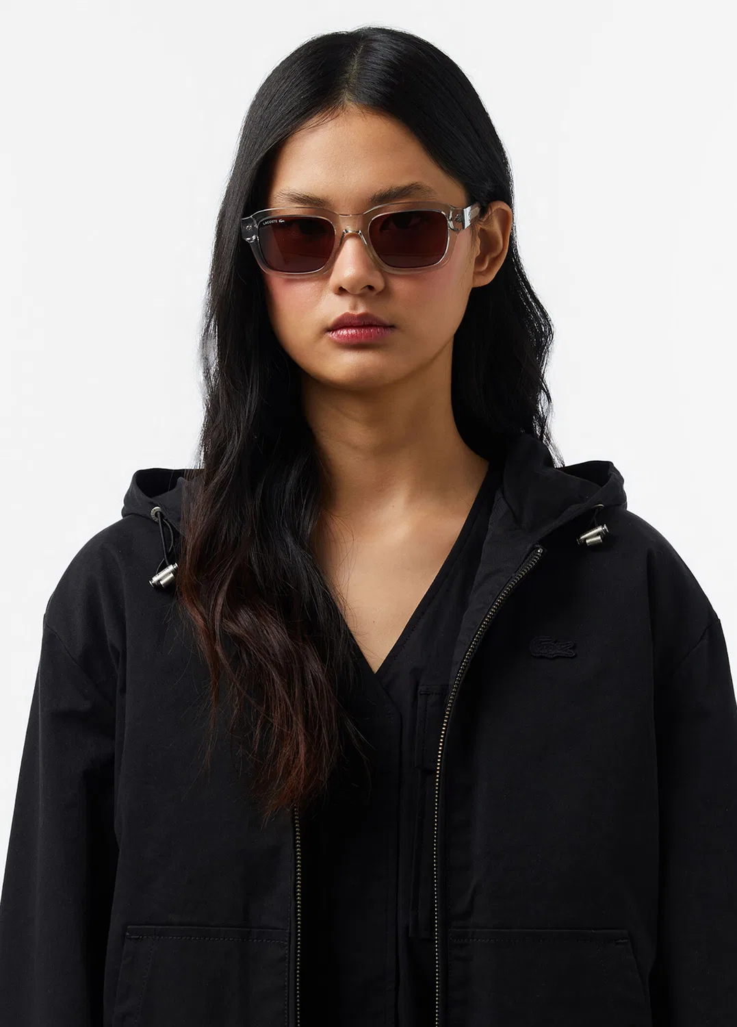 Куртка Lacoste Relaxed Fit, черная — фото 2