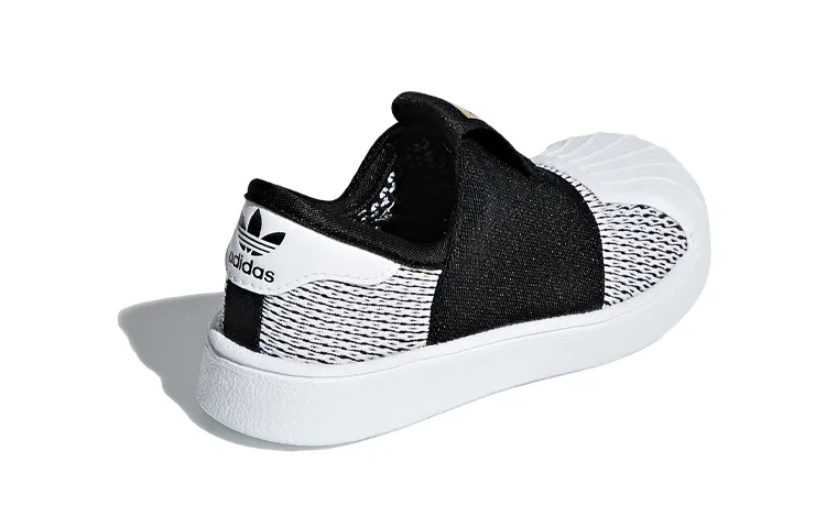 Детские кроссовки с низким верхом Superstar Slip Resistant Adidas Originals, Black White — фото 4