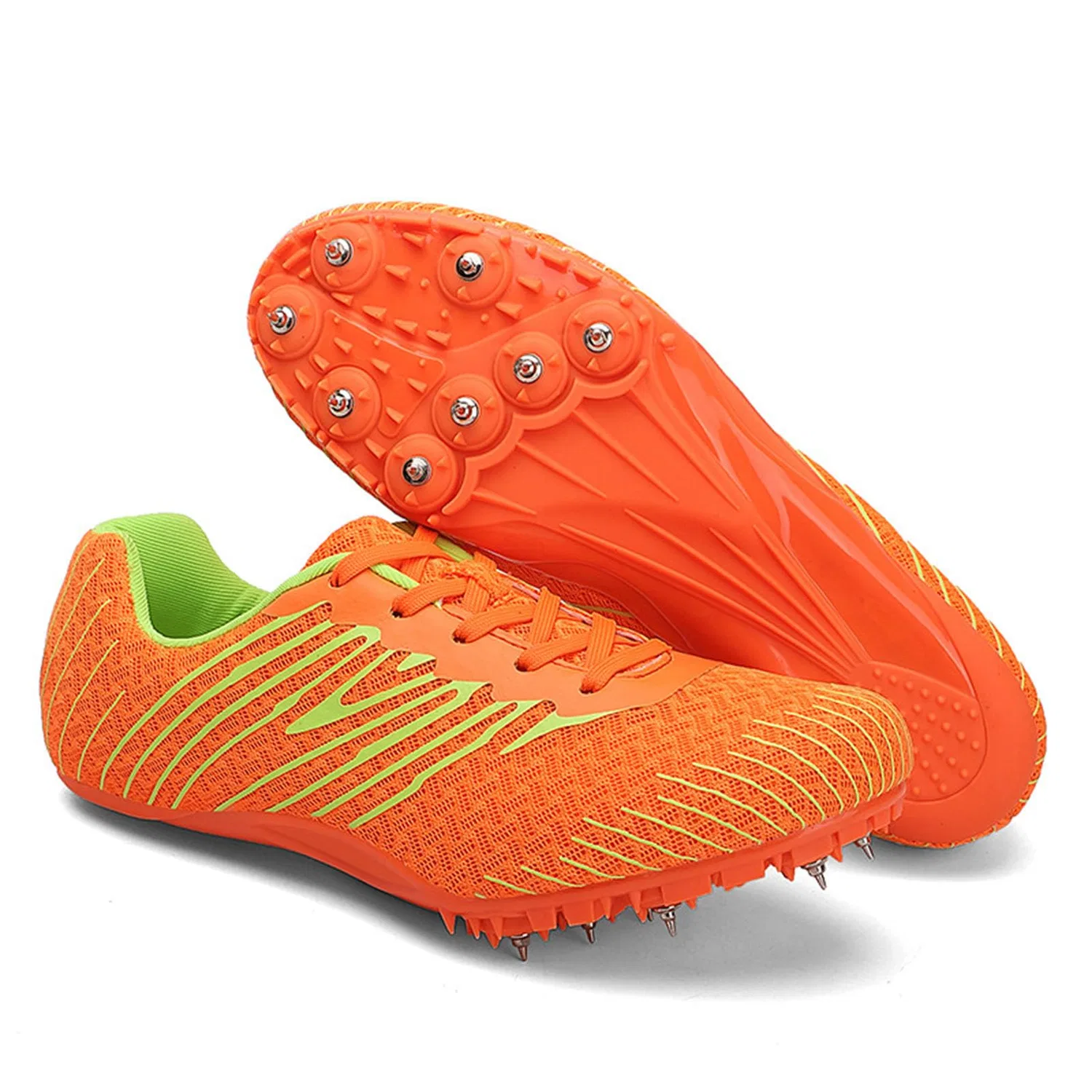 Детские беговые туфли с шипами для тренировок Unisex Track Shoes, Orange
