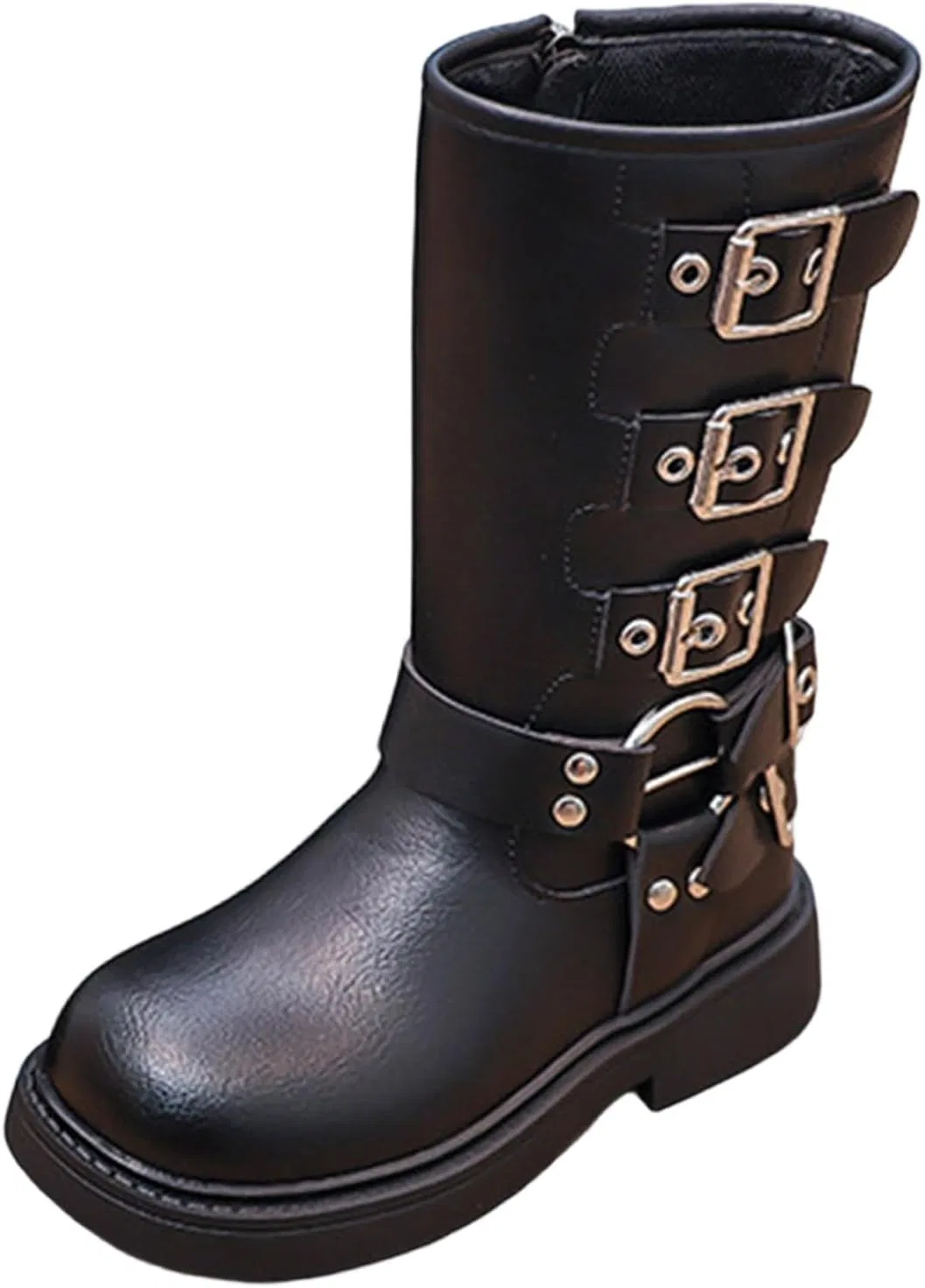 Детские сапоги для девочек с принтом Western Mid Calf Cowgirl Boots, Black