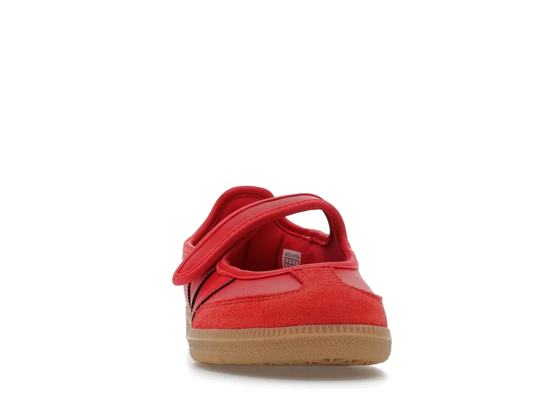 Детские кроссовки Mary Jane на липучке Samba Jane Adidas, Red/Red/Gum — фото 2