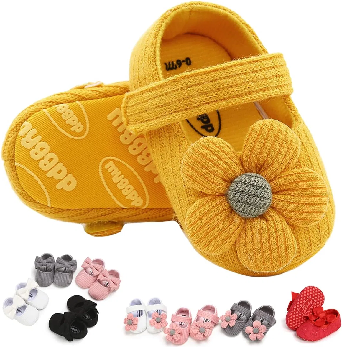 Детские туфли Мэри Джейн для девочек с бантом GDSDYM, Yellow