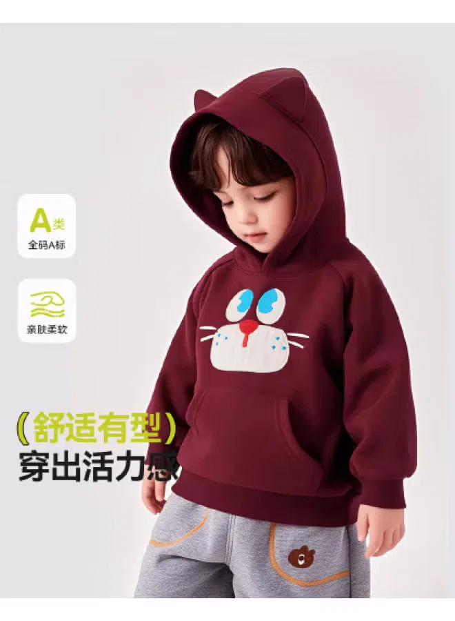 Худи с капюшоном детское Doodle Home, бордовый