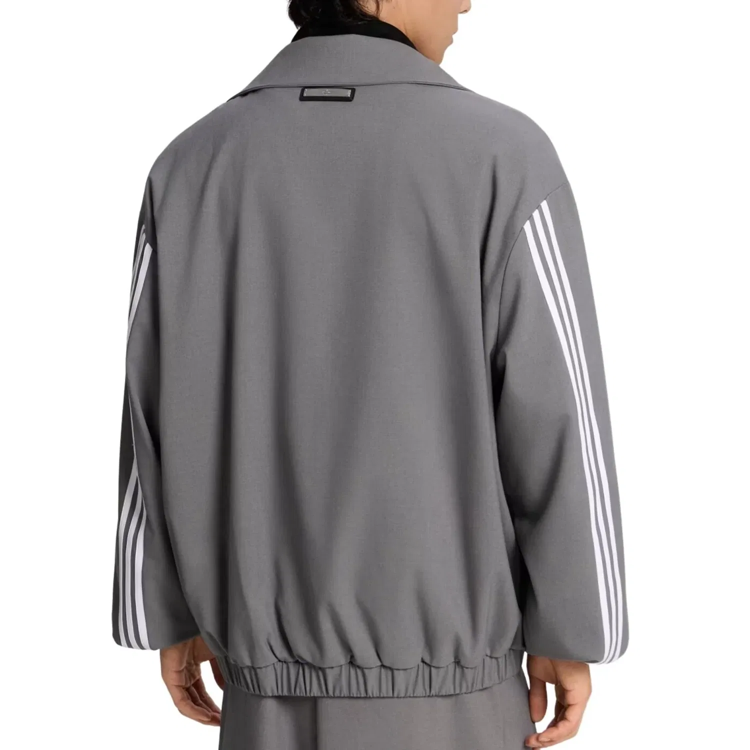 Мужская куртка 3S Deluxe M Jacket Asia Sizing 'Grey' adidas, серый — фото 4