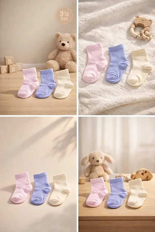 Детский комплект носков с принтом Amélio Kids, Multicolor