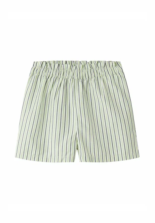 Шорты с полосками Regular fit Name It Patina Green, зеленый