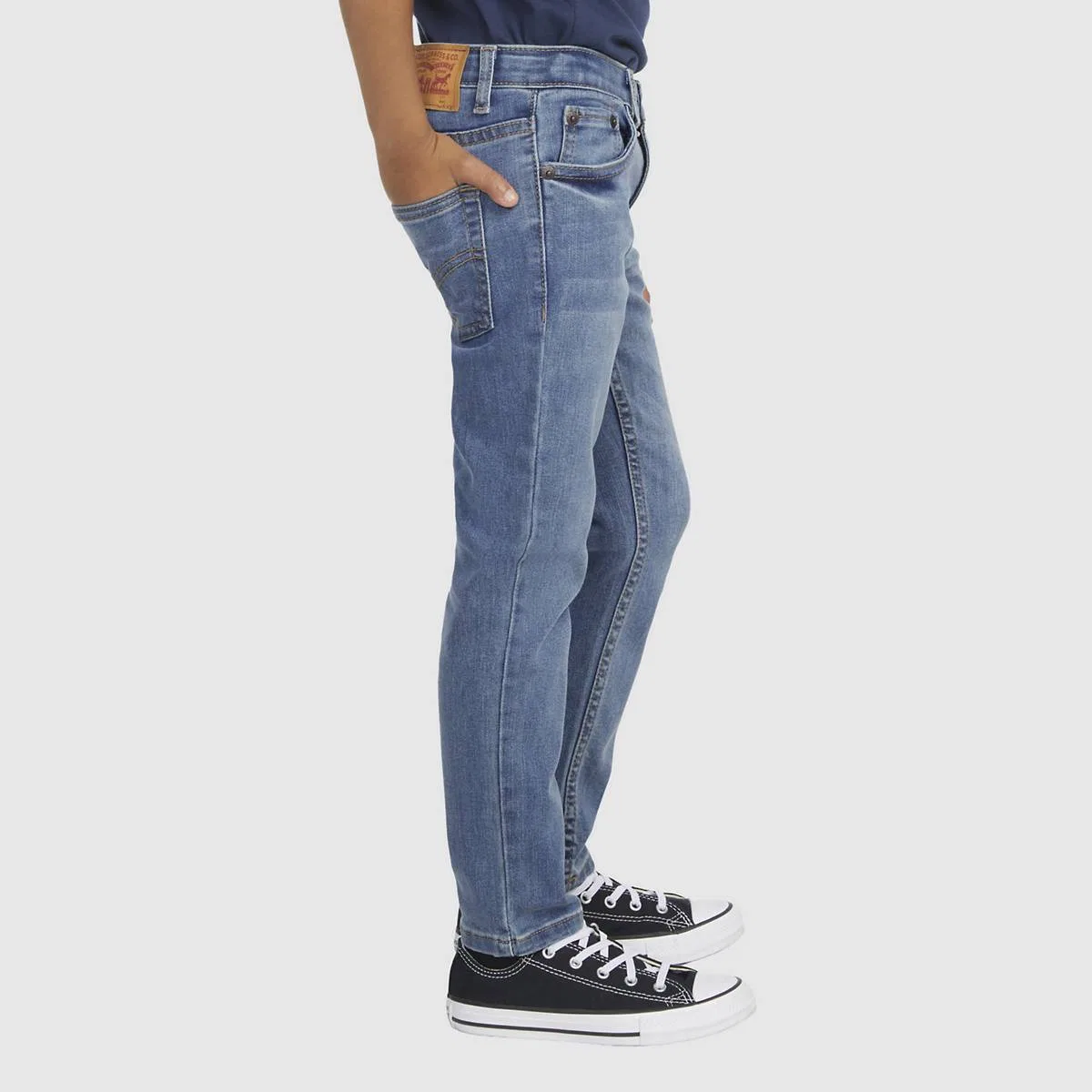 узкие джинсы 510 из экологичной ткани для мальчиков 4-7 лет Levi's, Milestone - Medium Wash — фото 3