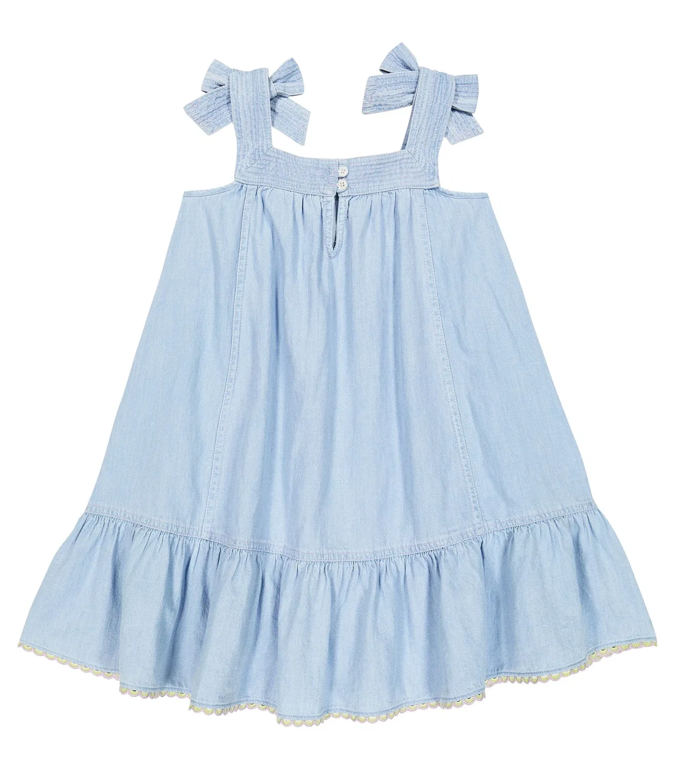 Платье джинсовое Halcyon Zimmermann Kids, синий — фото 4