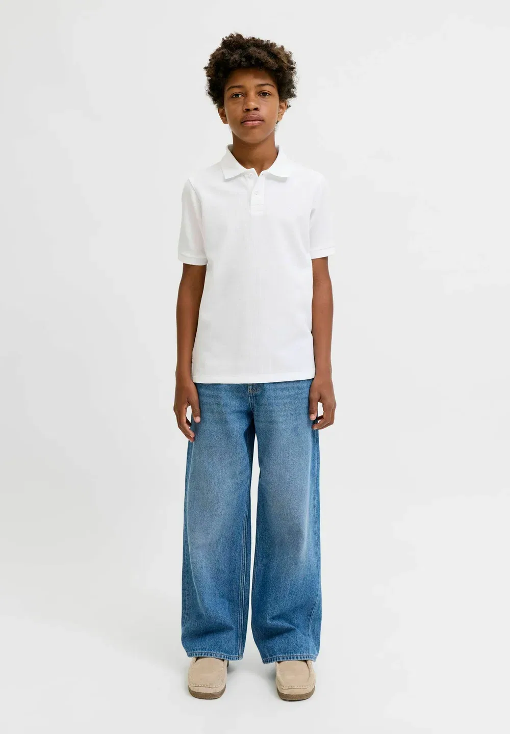 Рубашка-Поло Jjeaustin ss jnr - поло Jack & Jones Junior, White