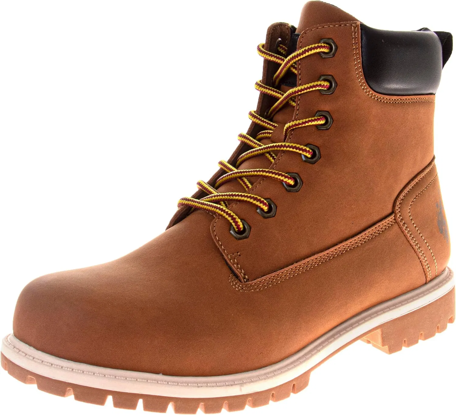 Мужские повседневные городские рабочие ботинки от US Polo Assn U.S. Polo Assn., Light Brown