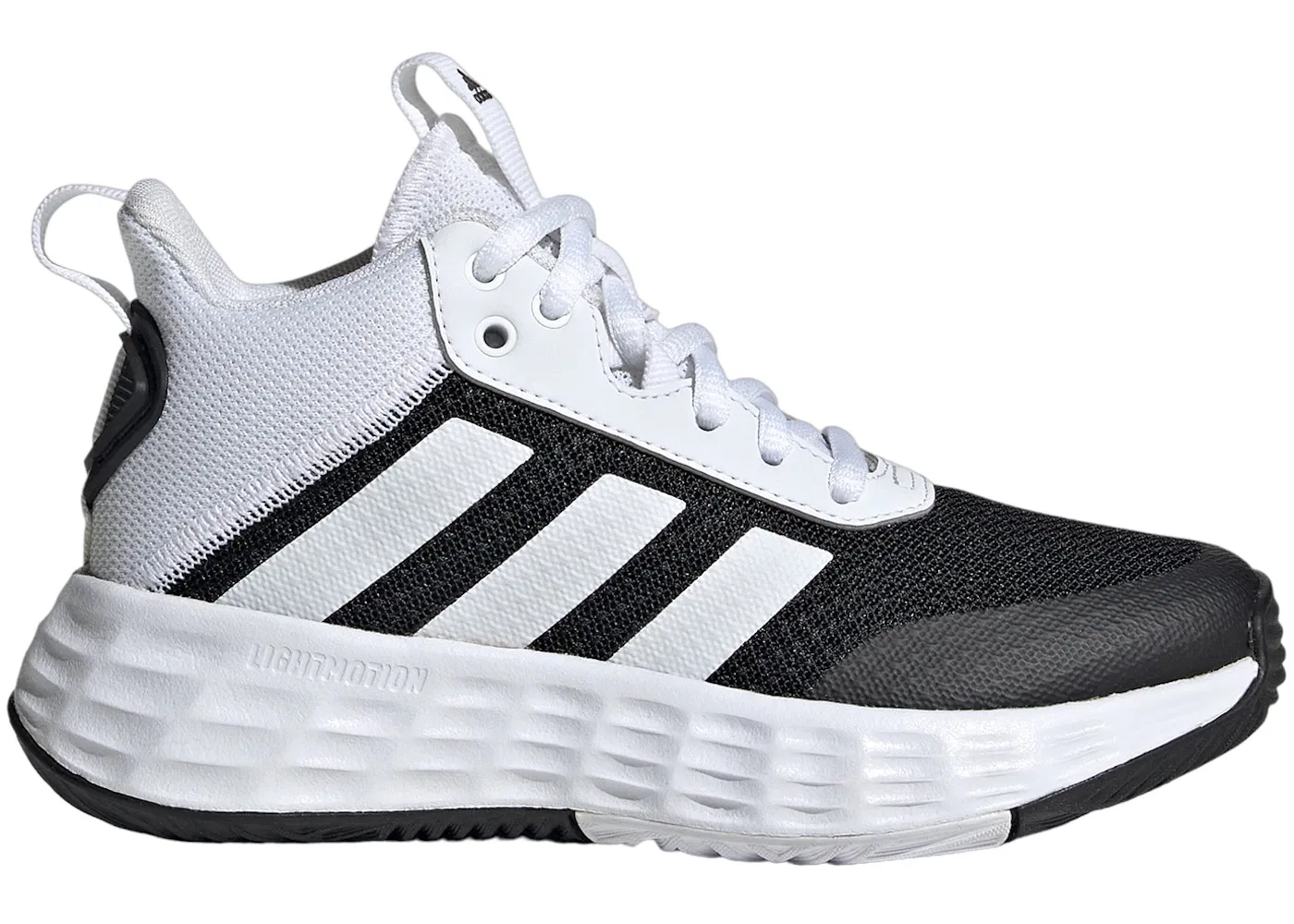 Детские кроссовки для мальчиков с шнуровкой Adidas Ownthegame 2.0, Core Black/Cloud White/Core Black