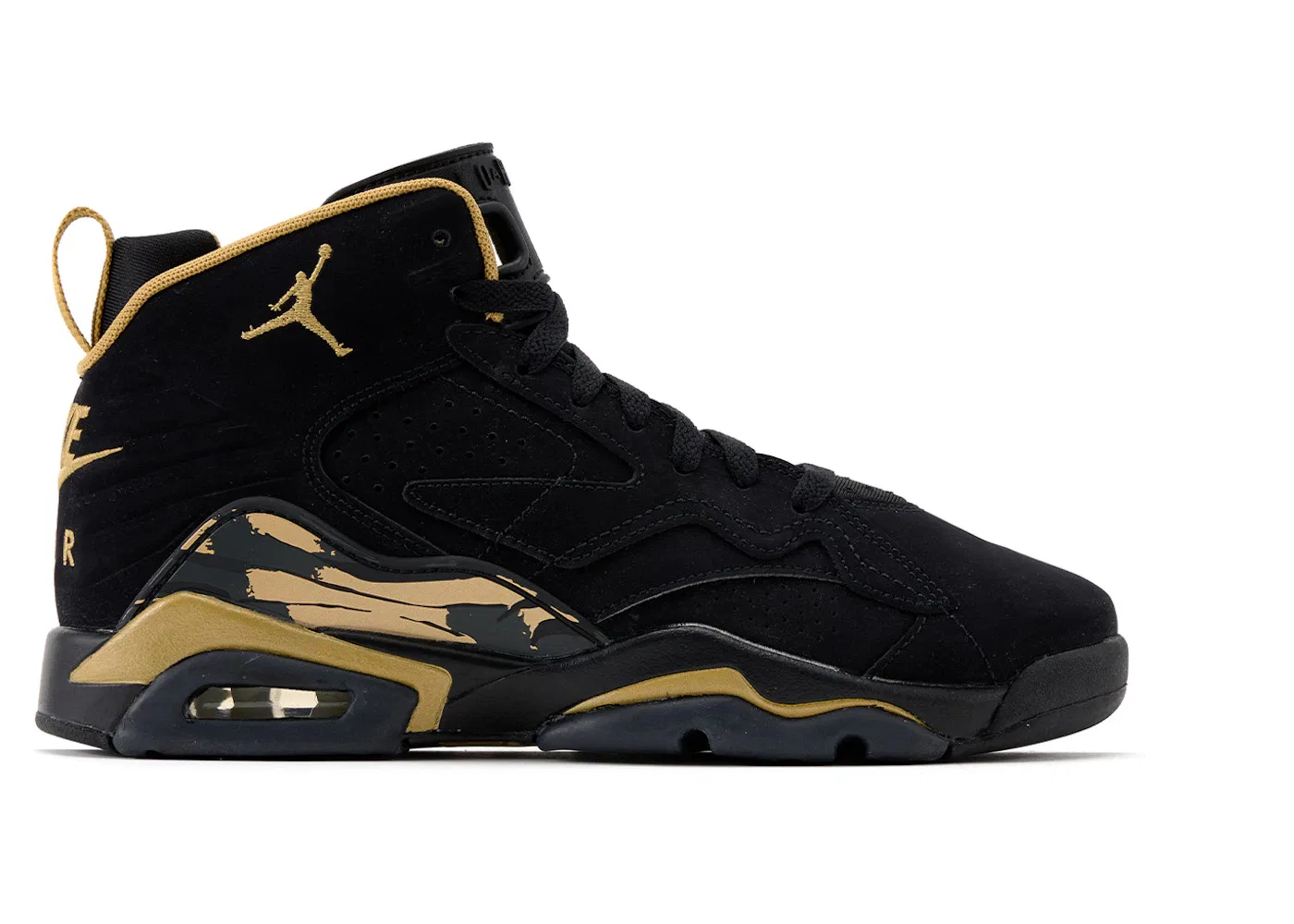 Детские кроссовки с повседневным стилем Jordan MVP Jordan, Black/Metallic Gold