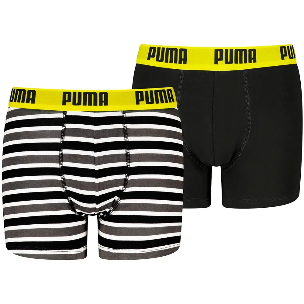 Комплект боксеров Everyday Striped 2 шт Puma, черный