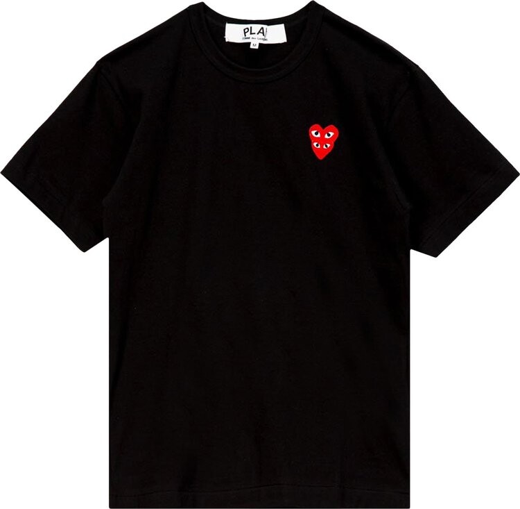 

Футболка Comme des Garçons PLAY Mini Heart T-Shirt 'Black', черный
