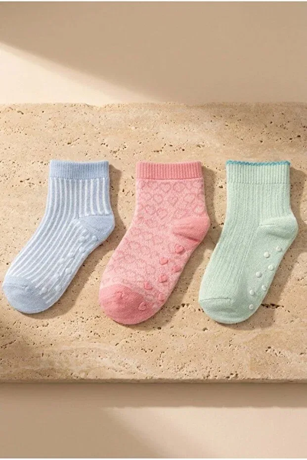 Детские носки-пинетки 3 шт Микс Katia&Bony, Multicolor