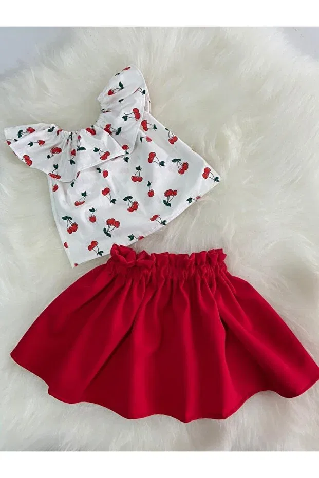 Детский комплект с принтом Moda Lina, Red