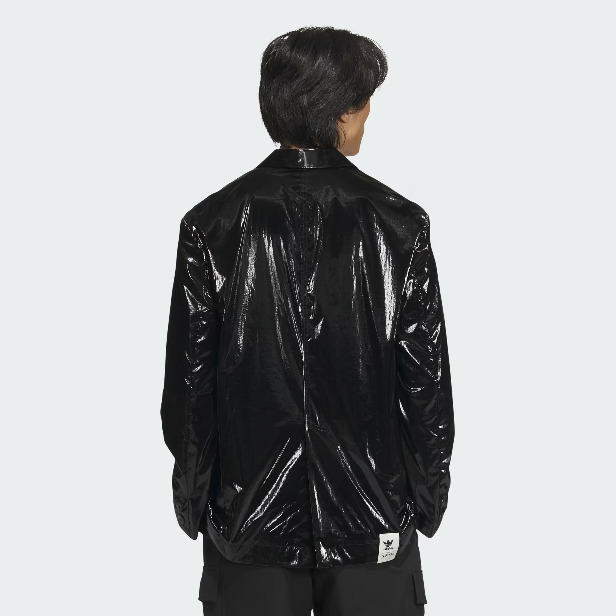 Куртка Adidas Originals Song for the Mute Shiny Blazer (Unisex), черный — фото 4