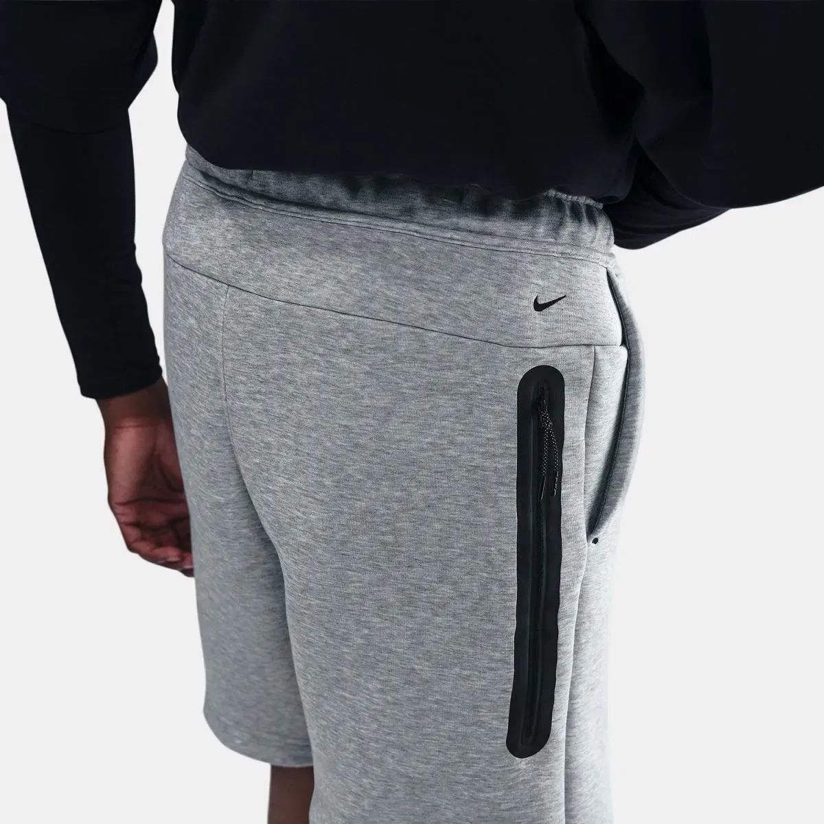 Мужские шорты с флисом Nike Tech Fleece, Красный — фото 4