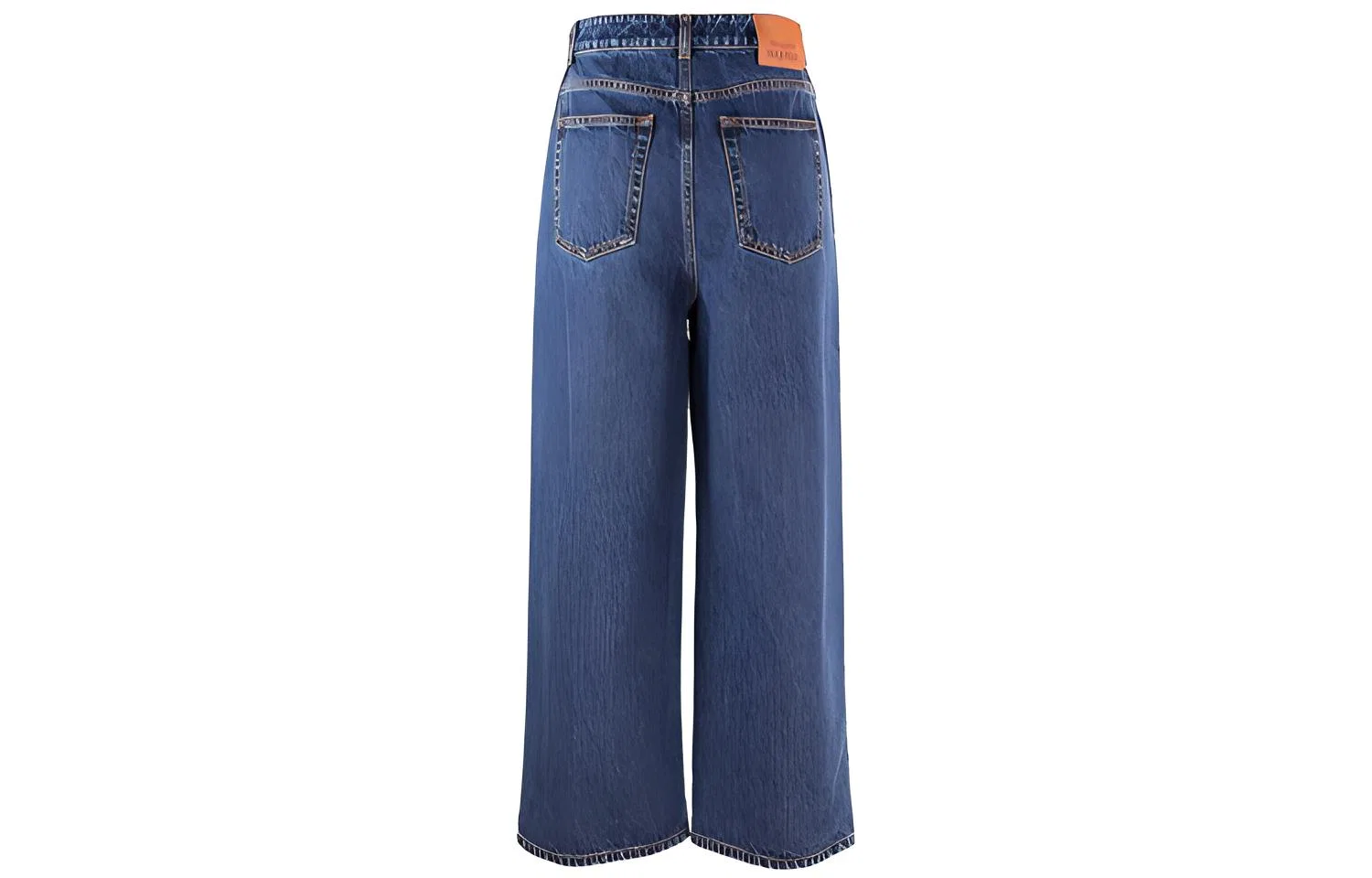 Джинсы женские широкие Denim Blue Alexander McQueen — фото 3