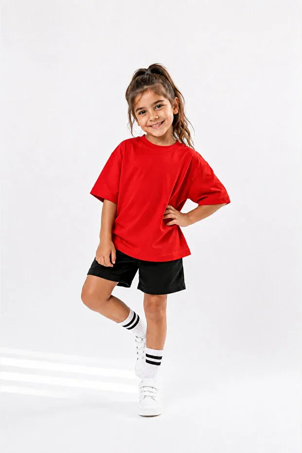 Детская футболка оверсайз C.C.L. Coccolin Kids Baby Clup, Red — фото 2