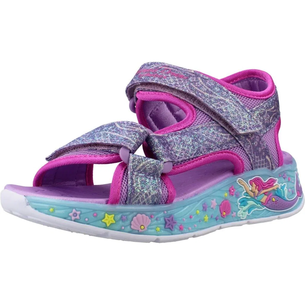 Детские сандалии с принтом Mermaid Dreams Skechers, Violett