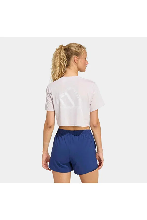 Женская футболка с принтом Sportswear Adidas, Ecru — фото 2