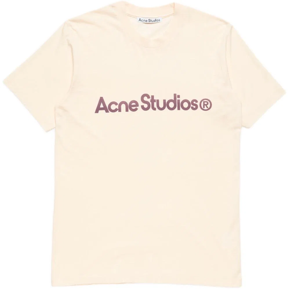 Женская футболка с круглым вырезом Acne Studios, Light Pink