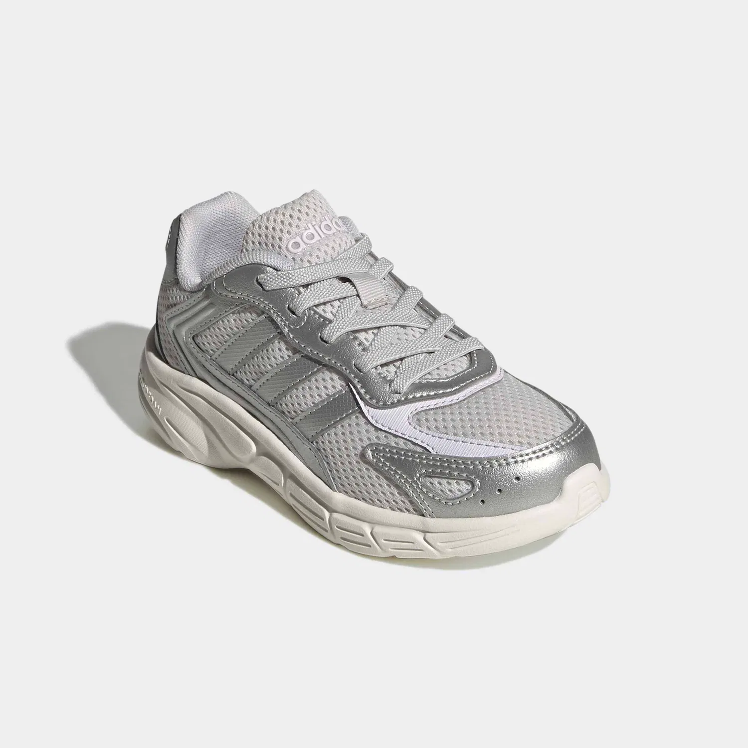 Детские кроссовки в стиле 2000-х с технологией Cloudfoam Adidas Sportswear, Grey One/Silver Metallic/Frozen Purple