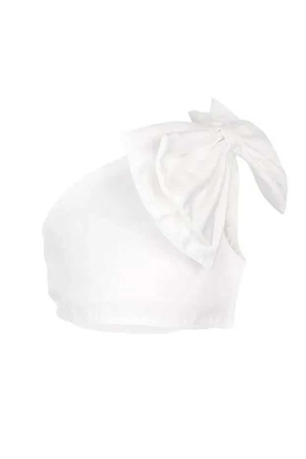 Детская футболка для девочек с длинным рукавом Le Mabelle, White