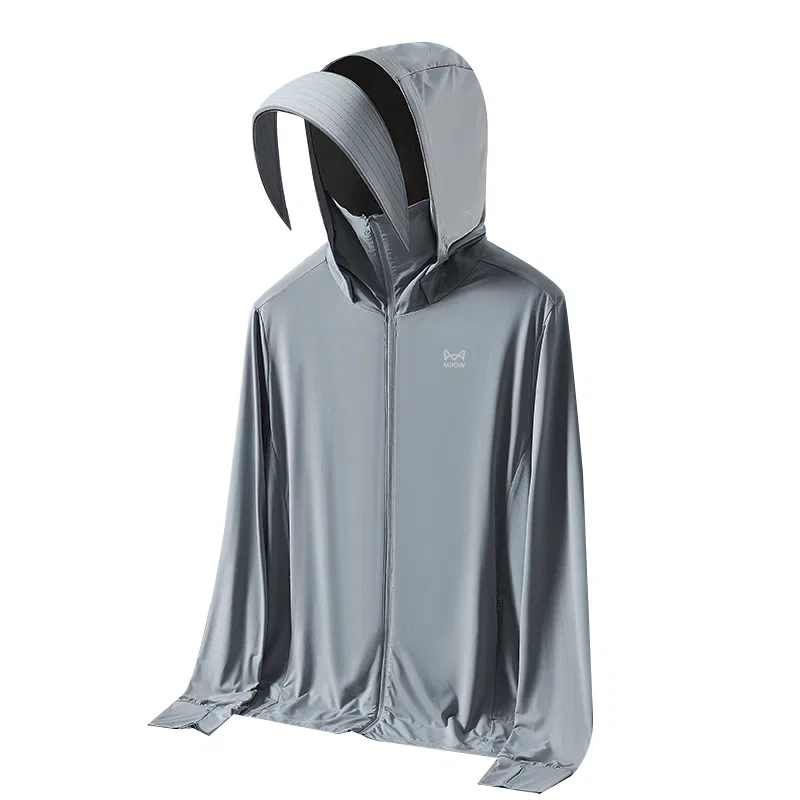 Детское легкое худи с капюшоном для защиты от солнца Ice Silk Unisex MIIOW — фото 3