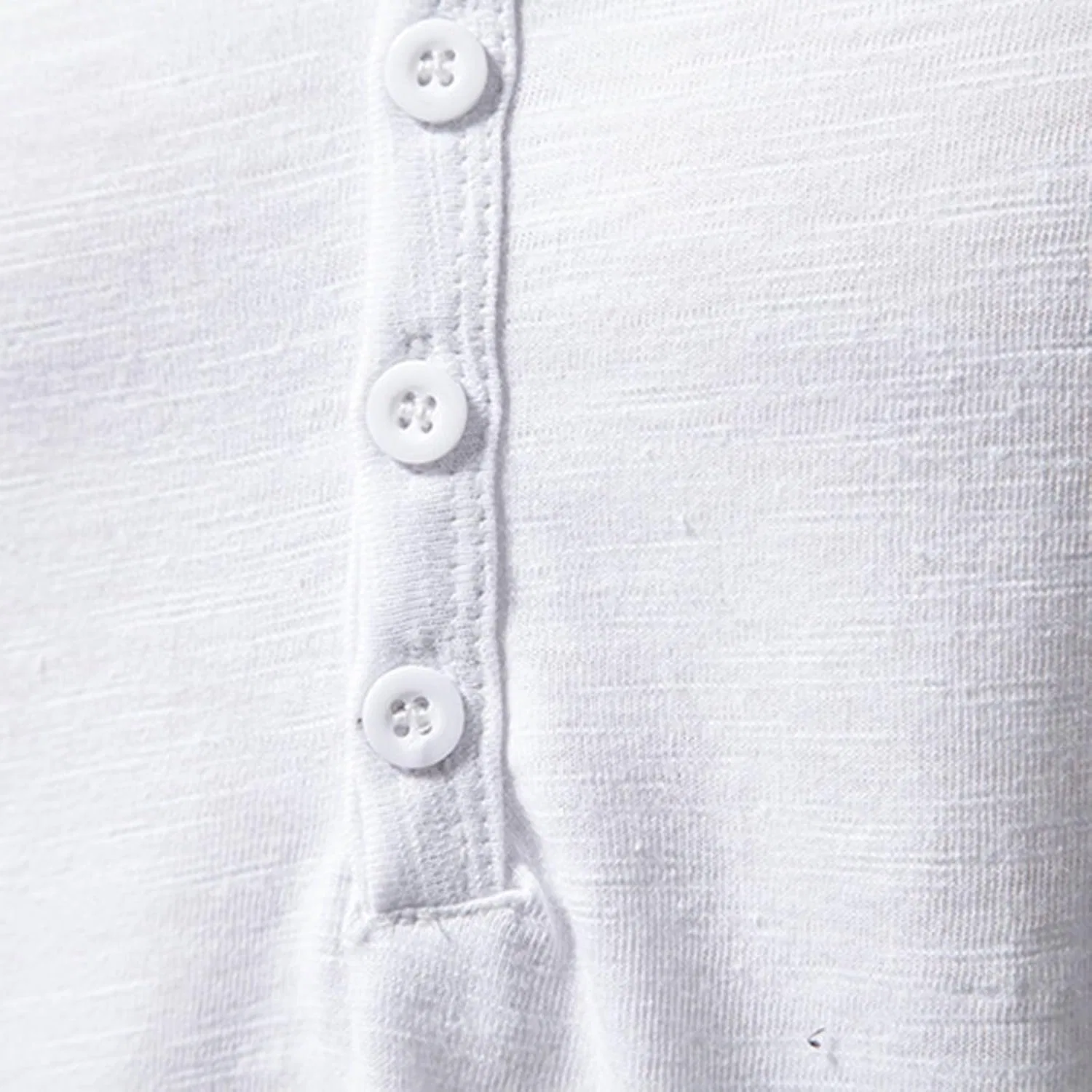 Мужская хлопковая футболка-поло с V-образным вырезом Regular Fit, White — фото 4