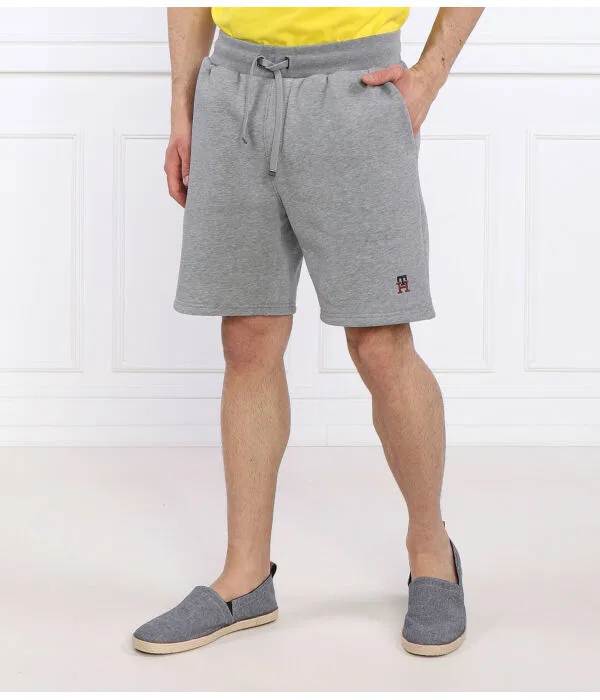 Мужские шорты хлопковые Regular Fit Tommy Hilfiger, серый — фото 3