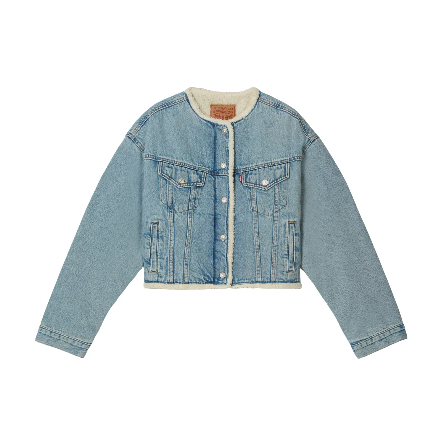 Женская джинсовая куртка прямого кроя Levi's, Light Blue