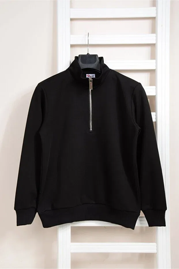 Детские свитшот для девочек с длинным рукавом Kidspitircik, Black