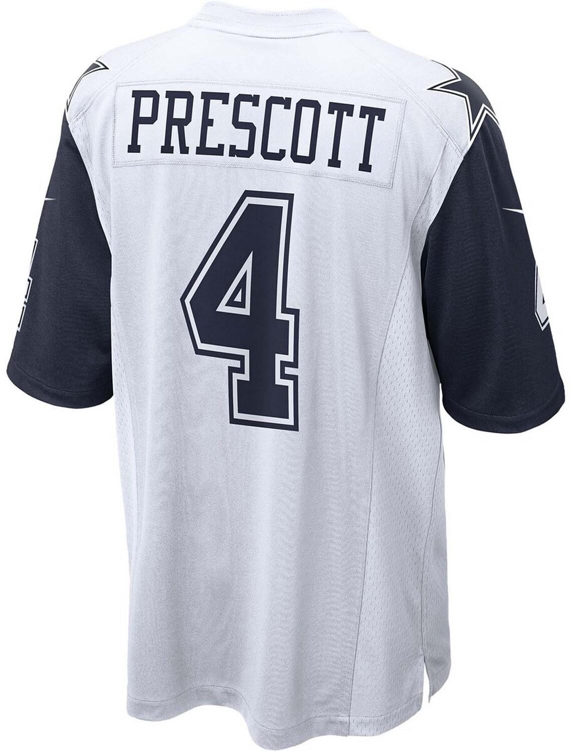 Мужская футболка dak prescott white dallas cowboys alternate game jersey Nike, белый — фото 3