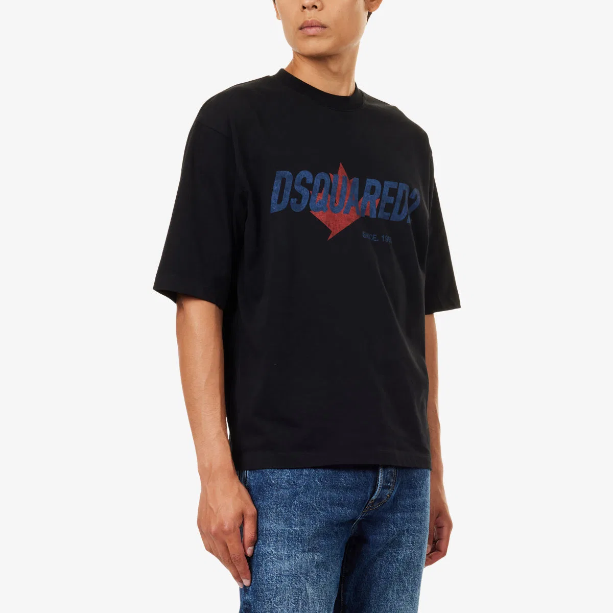 Свободная хлопковая футболка Maple Dsquared2, черный — фото 3