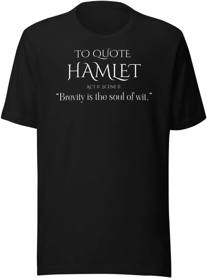 Мужская футболка с принтом Hamlet 3001 Unisex Short Sleeve Jersey T-shirt, Black