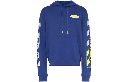 

OFF-WHITE OFF WHITE Толстовка с диагональным разрезом и логотипом