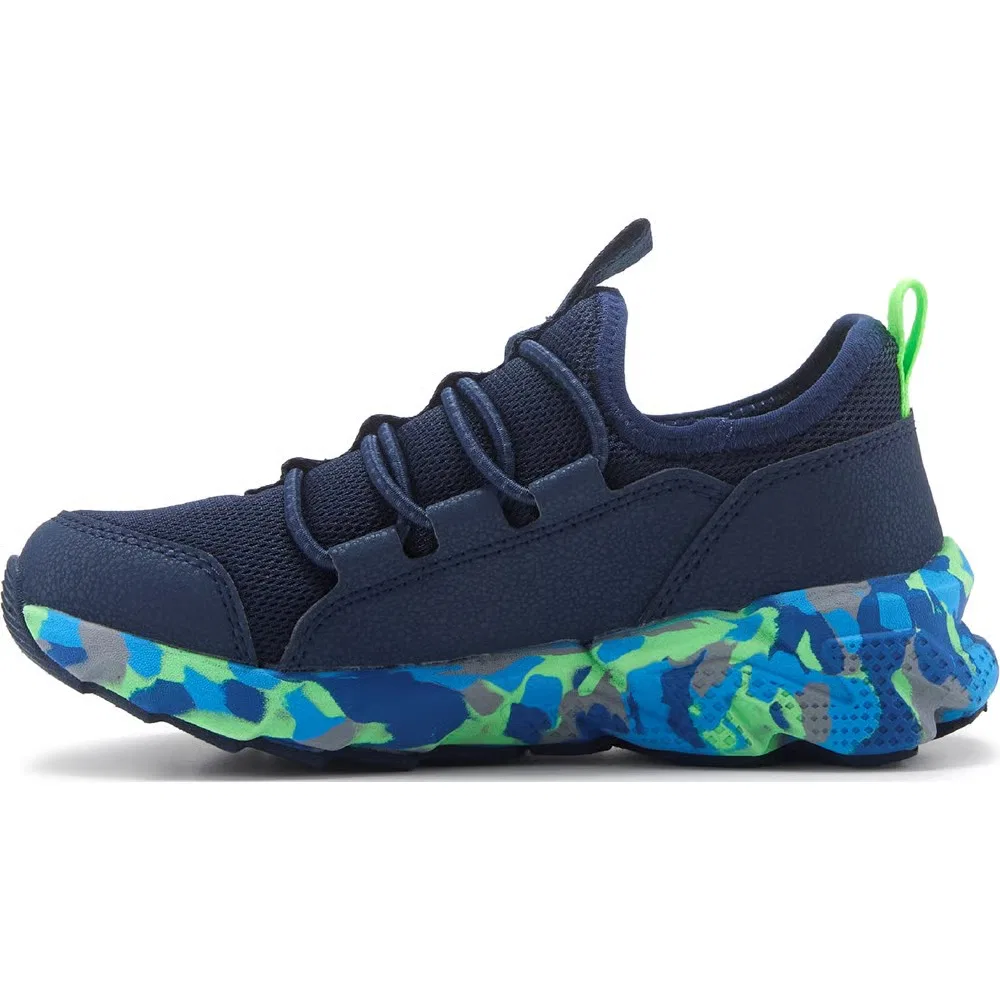Детские спортивные кроссовки-слипоны Skechers, Navy/Multi — фото 3