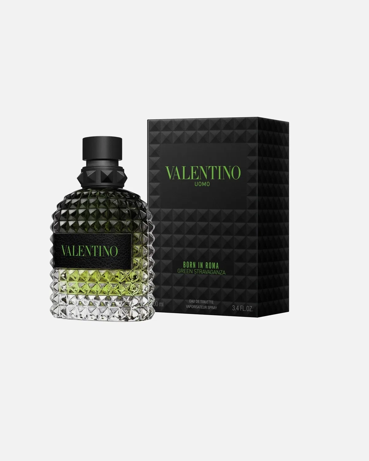 Туалетная вода Born in Roma Uomo Green Stravaganza Valentino, 100 Ml — фото 2