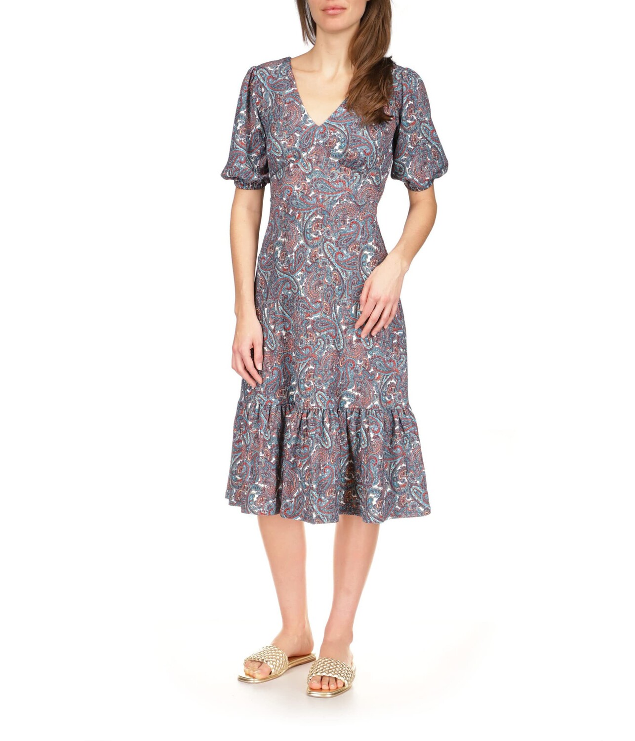 

Платье MICHAEL Michael Kors, Print Tie Back Midi Dress