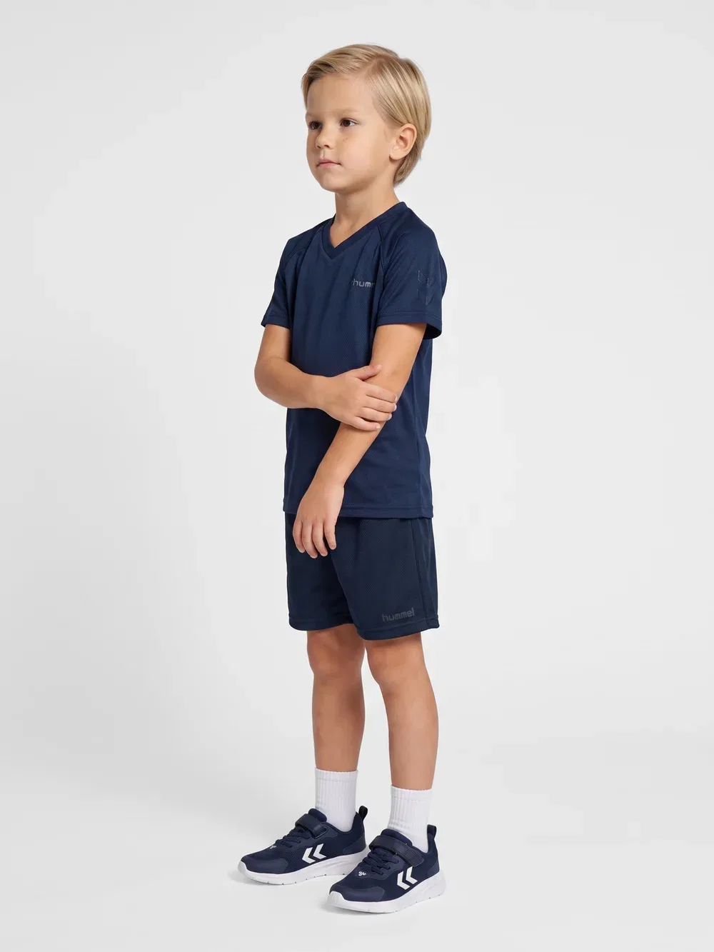 Hmljr reg active t-shirt s/s unisex - print t-shirt Hummel, Dress Blues — фото 2